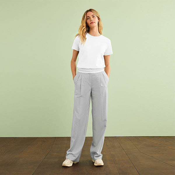 White Essential Pure Cotton Short Sleeve Crew Neck T-Shirt