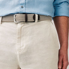 Load image into Gallery viewer, Stone Linen Cotton Chino Shorts with Belt Included
