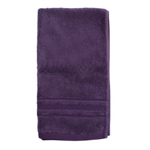 Load image into Gallery viewer, Serviette de toilette coton Lola Prune (50x90)
