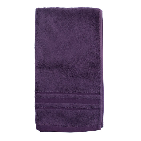 Serviette de toilette coton Lola Prune (50x90)