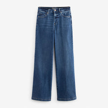 Load image into Gallery viewer, Mid Blue Wide Leg Denim Jeans
