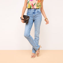 Load image into Gallery viewer, Authentic Mid Blue Slim Supersoft Jeans

