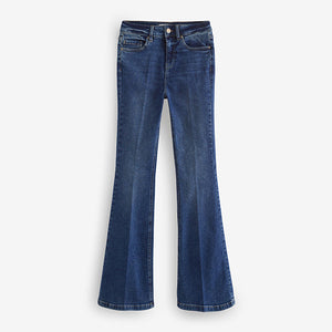 Dark Blue Supersoft Flare Jeans