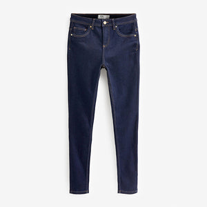 Rinse Blue Slim Straight Jeans
