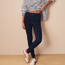 Load image into Gallery viewer, Rinse Blue Jersey Denim Leggings
