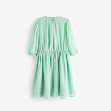 Load image into Gallery viewer, Mint Green Chiffon Corsage Dress (3-11yrs)
