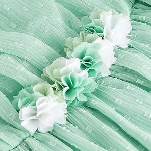 Mint Green Chiffon Corsage Dress (3-11yrs)