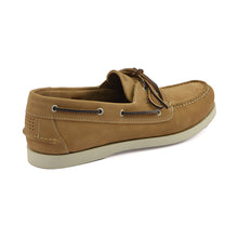 Load image into Gallery viewer, Men&#39;s Boat Shoes Brown Nubuck Leather
