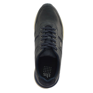 Men's Comfort Sneakers Navy Leather