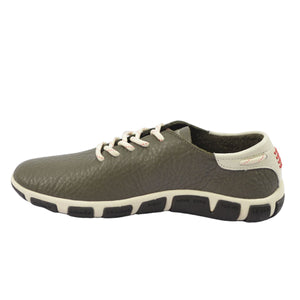 Women's Comfort Tennis Shoes Khaki Leather