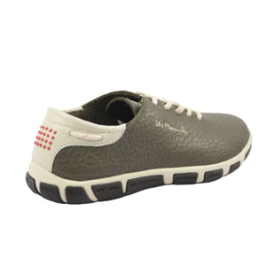 Women's Comfort Tennis Shoes Khaki Leather