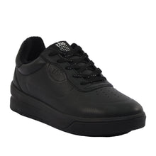 Load image into Gallery viewer, Women&#39;s Comfort Sneakers Black Leather
