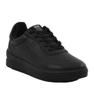 Women's Comfort Sneakers Black Leather