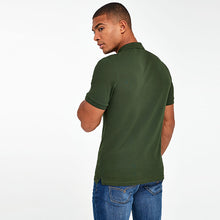 Load image into Gallery viewer, Dark Khaki Green Pique Polo Shirt

