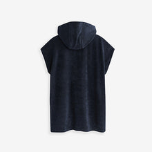 Load image into Gallery viewer, Navy Blue Towelling Cover-Up (3-16yrs)
