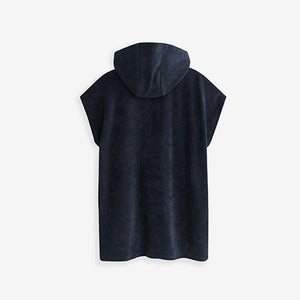 Navy Blue Towelling Cover-Up (3-16yrs)