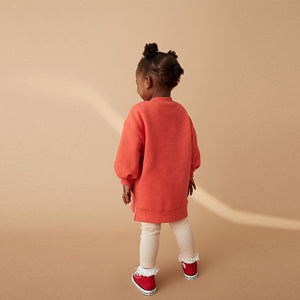 Red Jumper Dress & Leggings Set (3mths-5-6yrs)