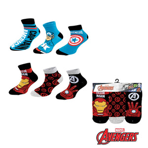 Marvel Avengers - Sneaker Sock Black Black