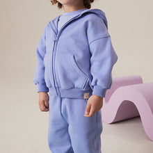 Load image into Gallery viewer, Blue Zip Through Hoodie (3mths-5yrs)
