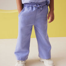Load image into Gallery viewer, Blue Wide Leg Joggers (3mths-5yrs)

