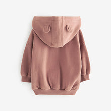 Load image into Gallery viewer, Brown Zip Through Hoodie (3mths-5yrs)
