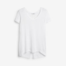Load image into Gallery viewer, White Slouch V-Neck T-Shirt
