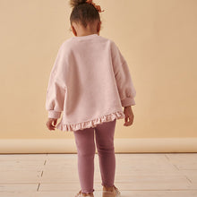 Load image into Gallery viewer, Pink Fairy Frill Hem Sweater &amp; Leggings Set (3mths-5yrs)
