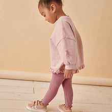 Load image into Gallery viewer, Pink Fairy Frill Hem Sweater &amp; Leggings Set (3mths-5yrs)
