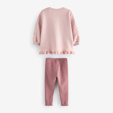 Load image into Gallery viewer, Pink Fairy Frill Hem Sweater &amp; Leggings Set (3mths-5yrs)
