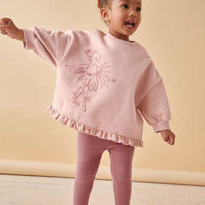 Pink Fairy Frill Hem Sweater & Leggings Set (3mths-5yrs)