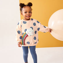 Load image into Gallery viewer, Navy Blue Sweatshirt and Leggings Set (3mths-5yrs)
