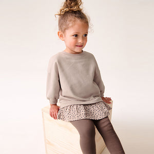 Neutral Pink Long Sleeve Top and Leggings Set (3mths-6yrs)