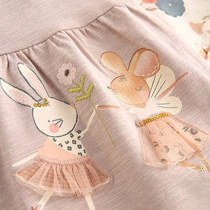 Pink Pretty Mouse Short Sleeve Peplum 100% Cotton Top and Leggings Set (6mths-6yrs)