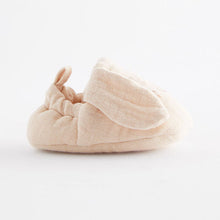Load image into Gallery viewer, Neutral Bunny Character Slip-On Baby Shoes (0-24mths)
