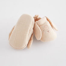 Load image into Gallery viewer, Neutral Bunny Character Slip-On Baby Shoes (0-24mths)

