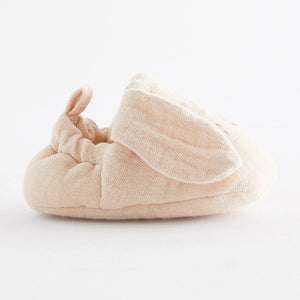 Neutral Bunny Character Slip-On Baby Shoes (0-24mths)