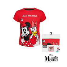 Load image into Gallery viewer, Disney Mickey &amp; Minnie - T-shirt Red Pink
