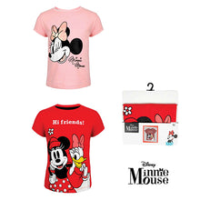 Load image into Gallery viewer, Disney Mickey &amp; Minnie - T-shirt Red Pink
