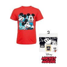 Load image into Gallery viewer, Disney Mickey &amp; Minnie - T-shirt Red Navy
