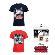 Load image into Gallery viewer, Disney Mickey &amp; Minnie - T-shirt Red Navy
