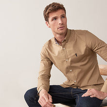 Load image into Gallery viewer, Stone Long Sleeve Stretch Oxford Shirt

