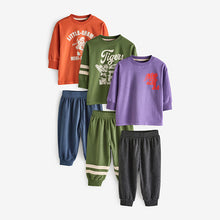 Load image into Gallery viewer, Multi Bright Varsity 3 Pack Oversized Pyjamas (9mths-6yrs)

