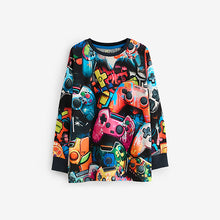 Load image into Gallery viewer, Black/Pink Game Controller 2 Pack Long Sleeve Pyjamas (6-12yrs)
