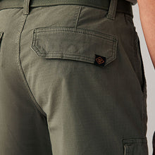 Load image into Gallery viewer, Khaki Green Belted Cargo Shorts
