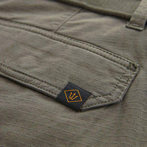 Khaki Green Belted Cargo Shorts