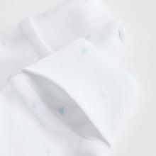 Load image into Gallery viewer, White Animals Baby Delicate Appliqué 100% Cotton Sleepsuits 3 Pack (0-18mths)
