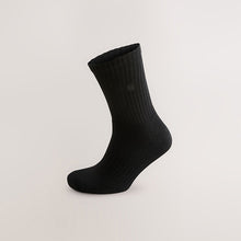 Load image into Gallery viewer, 4 Pack Black Sports Socks
