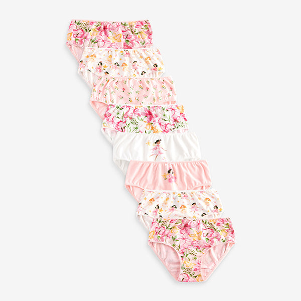 Pink Fairy Print Briefs 7 Pack (1.5-12yrs)