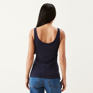 Blue Navy Thick Strap Vest