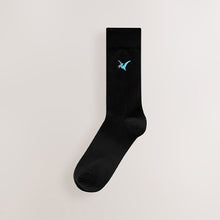 Load image into Gallery viewer, Bright Dinosaur Fun Embroidered Socks 8 Pack
